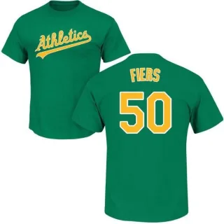 Mike Fiers Oakland Athletics Name & Number T-Shirt - Green