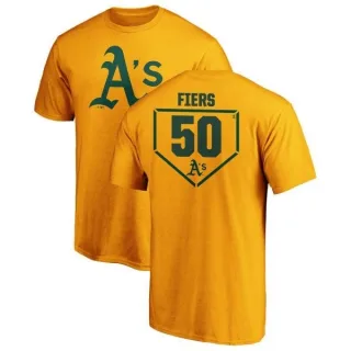 Mike Fiers Oakland Athletics RBI T-Shirt - Gold