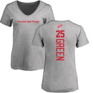 Mike Green Women's Detroit Red Wings Backer T-Shirt - Ash