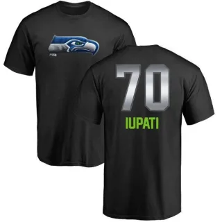 Mike Iupati Seattle Seahawks Midnight Mascot T-Shirt - Black