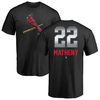 Mike Matheny St. Louis Cardinals Midnight Mascot T-Shirt - Black