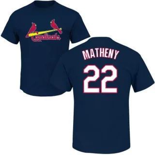 Mike Matheny St. Louis Cardinals Name & Number T-Shirt - Navy