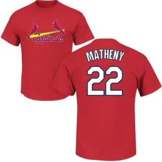 Mike Matheny St. Louis Cardinals Name & Number T-Shirt - Red