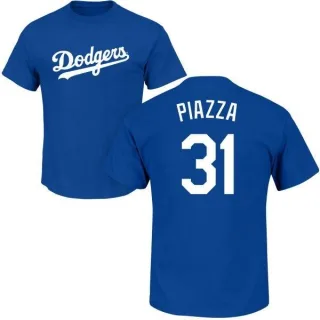 Mike Piazza Los Angeles Dodgers Name & Number T-Shirt - Royal