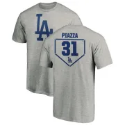 Mike Piazza Los Angeles Dodgers RBI T-Shirt - Heathered Gray