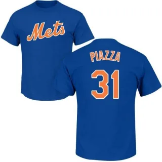 Mike Piazza New York Mets Name & Number T-Shirt - Royal