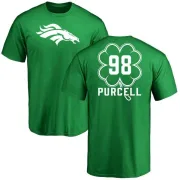 Mike Purcell Denver Broncos Green St. Patrick's Day Name & Number T-Shirt