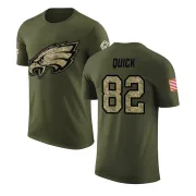 Mike Quick Philadelphia Eagles Olive Salute to Service Legend T-Shirt