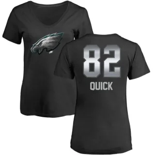 Mike Quick Women's Philadelphia Eagles Midnight Mascot T-Shirt - Black