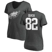 Mike Quick Women's Philadelphia Eagles One Color T-Shirt - Ash