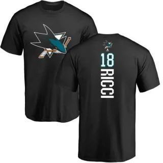 Mike Ricci San Jose Sharks Backer T-Shirt - Black