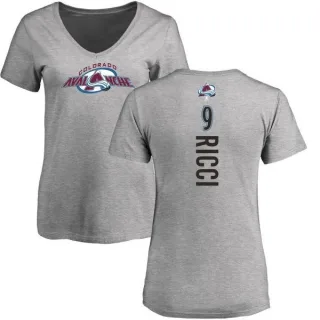 Mike Ricci Women's Colorado Avalanche Backer T-Shirt - Ash