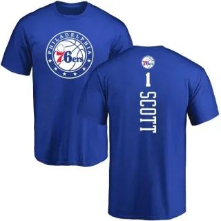 Mike Scott Philadelphia 76ers Royal Backer T-Shirt