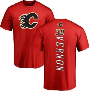 Mike Vernon Calgary Flames Backer T-Shirt - Red
