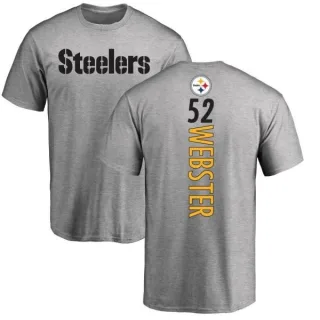 Mike Webster Pittsburgh Steelers Backer T-Shirt - Ash