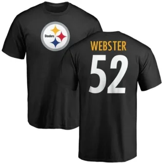 Mike Webster Pittsburgh Steelers Name & Number Logo T-Shirt - Black