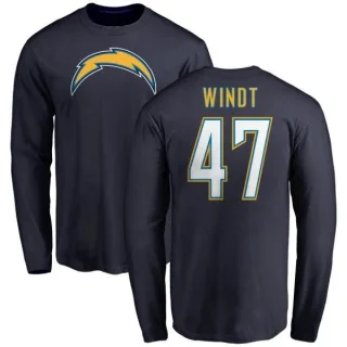 Mike Windt Los Angeles Chargers Name & Number T-Shirt - Navy -