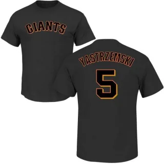 Mike Yastrzemski San Francisco Giants Name & Number T-Shirt - Black