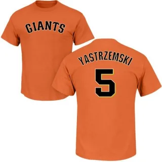 Mike Yastrzemski San Francisco Giants Name & Number T-Shirt - Orange