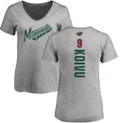 Mikko Koivu Women's Minnesota Wild Backer T-Shirt - Ash