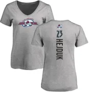 Milan Hejduk Women's Colorado Avalanche Backer T-Shirt - Ash