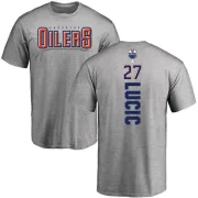 Milan Lucic Edmonton Oilers Backer T-Shirt - Ash