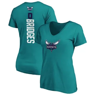 Miles Bridges Women's Charlotte Hornets Teal Backer T-Shirt