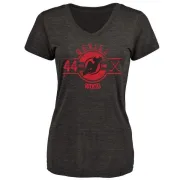 Miles Wood Women's New Jersey Devils Insignia Tri-Blend T-Shirt - Black