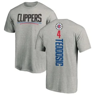 Milos Teodosic Los Angeles Clippers Ash Backer T-Shirt