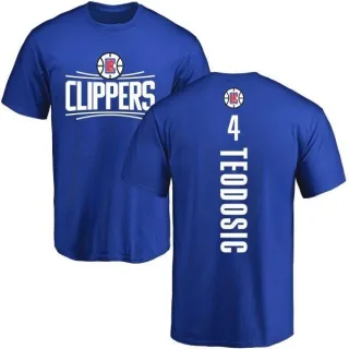 Milos Teodosic Los Angeles Clippers Royal Backer T-Shirt