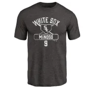 Minnie Minoso Chicago White Sox Base Runner Tri-Blend T-Shirt - Black