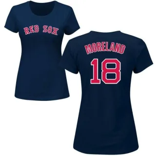 Mitch Moreland Women's Boston Red Sox Name & Number T-Shirt - Navy