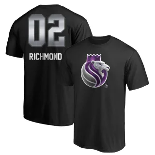 Mitch Richmond Sacramento Kings Black Midnight Mascot T-Shirt