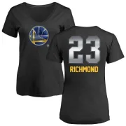 Mitch Richmond Women's Golden State Warriors Black Midnight Mascot T-Shirt