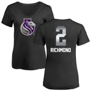 Mitch Richmond Women's Sacramento Kings Black Midnight Mascot T-Shirt