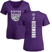 Mitch Richmond Women's Sacramento Kings Purple Backer T-Shirt