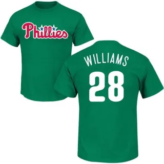 Mitch Williams Philadelphia Phillies St. Patrick's Day Name & Number T-Shirt - Green