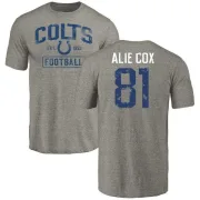 Mo Alie-Cox Indianapolis Colts Gray Distressed Name & Number Tri-Blend T-Shirt