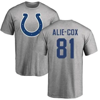 Mo Alie-Cox Indianapolis Colts Name & Number Logo T-Shirt - Ash