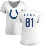 Mo Alie-Cox Women's Indianapolis Colts Name & Number Logo Slim Fit T-Shirt - White