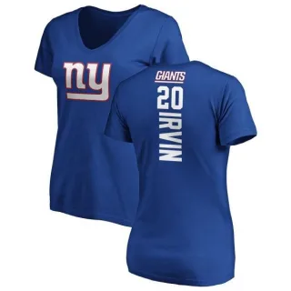 Monte Irvin Women's New York Giants Backer Slim Fit T-Shirt - Royal