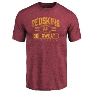 Montez Sweat Washington Redskins Flanker Tri-Blend T-Shirt - Burgundy