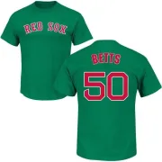 Mookie Betts Boston Red Sox St. Patrick's Day Name & Number T-Shirt - Green