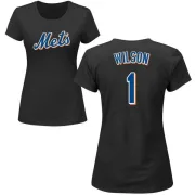 Mookie Wilson Women's New York Mets Name & Number T-Shirt - Black