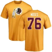 Morgan Moses Washington Redskins Name & Number Logo T-Shirt - Gold