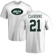 Morris Claiborne New York Jets Name & Number Logo T-Shirt - White