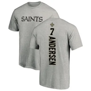 Morten Andersen New Orleans Saints Backer T-Shirt - Ash