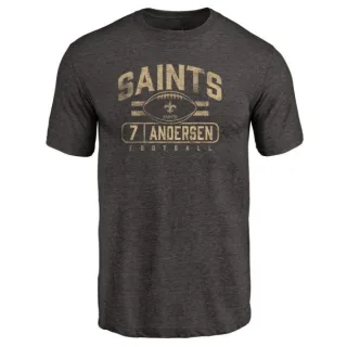 Morten Andersen New Orleans Saints Flanker Tri-Blend T-Shirt - Black