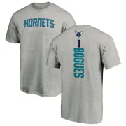 Muggsy Bogues Charlotte Hornets Ash Backer T-Shirt