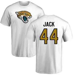 Myles Jack Jacksonville Jaguars Name & Number Logo T-Shirt - White